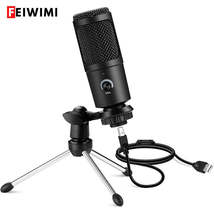 Professional USB Condenser Microphones For PC Computer Laptop Singing Gaming Str - £34.02 GBP