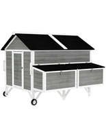 Chicken Coop with Nest Box – Outdoor Firwood Hen House, Red | Backyard R... - $13,505.07 MXN