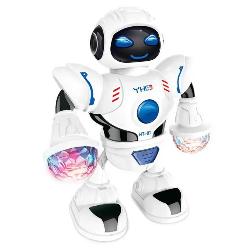 Dancing Robot Toys For Kids Smart Dancing Robot Toy Gift With Led Lights Gesture - £21.12 GBP+
