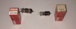 RCA Electron Tube Set Of 2 Vintage #6CL8A &amp; #3GK5  - £2.95 GBP