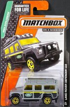 MATCHBOX 2014 RELEASE GRAY LAND ROVER DEFENDER 110 DIE-CAST - $9.25