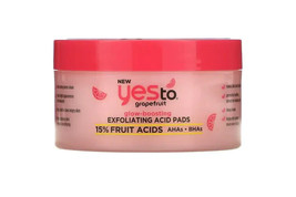 Yesto Grapefruit Brightening Exfoliating Acid Pads  12 Pads - £5.49 GBP