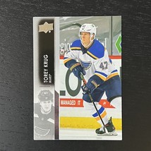 2021-22 Upper Deck Series 1 Hockey Torey Krug Base #155 St. Louis Blues - £1.57 GBP