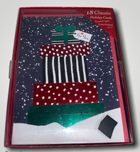 New Boxed Christmas Cards NEW 18 Count w/ Envelopes Markings by C R Gibson - $10.86