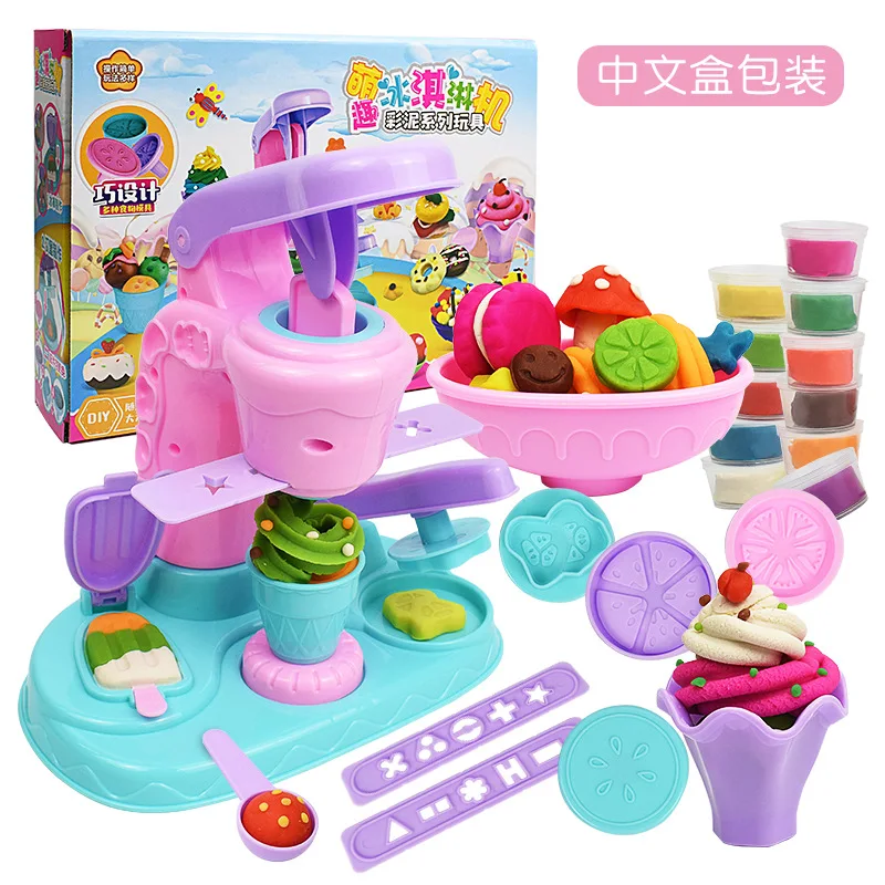 26pcs Ice Cream Machine Clay Mold Tool Set Children Toy Skin Mud Handmade - £23.30 GBP