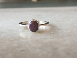Star Ruby Ring ,handmade  ,wedding ring for women in hallmarked silver, ... - £93.71 GBP