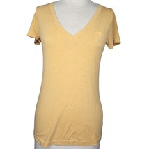Cotton Blend Yellow Basic Tee Shirt Size Small  - £19.46 GBP