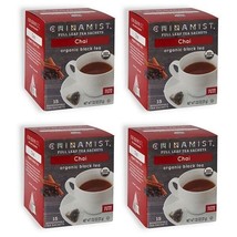 China Mist - Chai Organic Black Full Leaf Tea Sachet, 4 Boxes 15 Count Each - $43.00