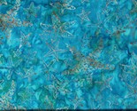 Cotton Batik Starfish Sea Ocean Animals Blue Fabric Print by the Yard D1... - £12.54 GBP