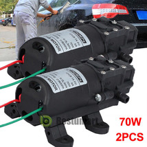 2Pcs 12V 70W Water Pump 130Psi Self Priming Pump Diaphragm Rv Marine Aut... - £74.74 GBP