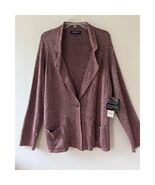 Jones New York Sz 3X Stretch One Button Front Cardigan Sweater Jacket Sh... - $54.10