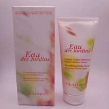 Clarins Eau des Jardins Smoothing Body Cream 6.7oz MISSING SEAL - £17.84 GBP