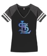 St. Louis CARDINALS V-neck T-Shirt WOMEN'S TEE Sparkle  - $38.00