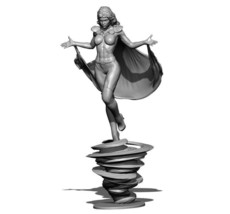 1/4 630mm 3D Print Superhero Model Kit Woman Storm Beautiful Girl Unpainted - £394.16 GBP