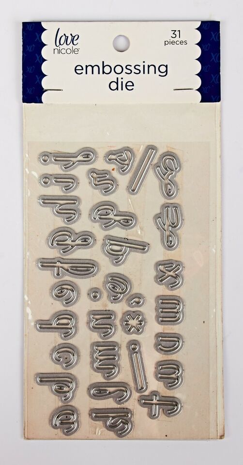 *Love Nicole Embossing Die Alphabet Letters (31 pieces) STC0296 - $4.84