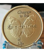 Change Is The Essence Of Life Bronze Butterfly If Nothing Changed Medall... - $2.25