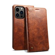 Generic For iPhone 15 PLUS (Color: LIGHT BROWN) Premium Leather Magnetic... - $1,073.32 MXN