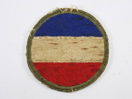 Original ARMY FORCES WWII WORLD WAR TWO PATCH RED WHITE BLUE STRIPES FRANCE - $3.46
