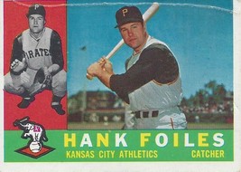 1960 Topps Hank Foiles 77 Athletics VG - £0.79 GBP