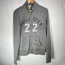 Hollister Distressed Jacket Sweatshirt Gray Zipper Men’s M Hollister California - £9.33 GBP