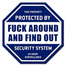 Security System Laser Cut Metal Sign - £36.98 GBP