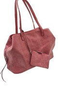 Free People Peach 3 Section Shoulder Tote With Pouch - £31.64 GBP