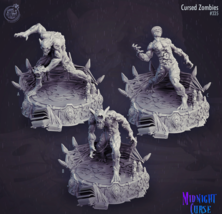 3D Printed Cast n Play Midnight Curse - Cursed Zombies 28mm 32mm D&amp;D - $9.80+