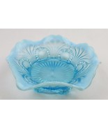Opalescent white and blue ruffled bowl - €27,78 EUR