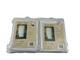 Vintage Montgomery Ward Curtain Panels Regal Park New in Package 60X84 NOS White - $44.55