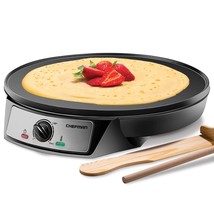 Chefman Electric Crepe Maker &amp; Griddle, Precise Temperature Control Skil... - £40.61 GBP