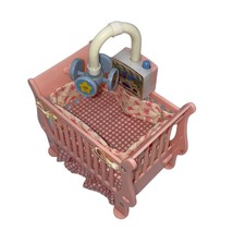 Fisher Price Loving Family Dollhouse Nursery Pink Baby Music lights Crib Cradle - £22.49 GBP