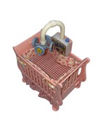 Fisher Price Loving Family Dollhouse Nursery Pink Baby Music lights Crib... - $28.80