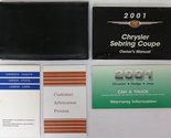 2001 Chrysler Sebring Coupe Owners Manual [Paperback] Chrysler - $16.42