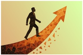 Geometric Business Success Concept – Abstract Vector - $18.24 MXN
