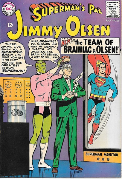 Superman's Pal Jimmy Olsen Comic Book #86, DC Comics 1965 FINE+ - $24.08
