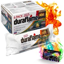 Fire Logs: 2 Lbs Quick Light Fireplace Logs With A 1-Hour Burn Time (6 Packs) - - £38.36 GBP
