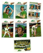 24 1977 Topps Baseball Oakland A&#39;s Ex+++ Rare Grouping - £7.41 GBP