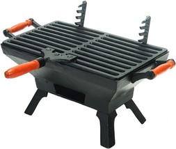 Sungmor Small Cast Iron Charcoal Grill Stove W/ 12&quot; X 6.8&quot; Gridiron, Heavy Duty - £87.45 GBP