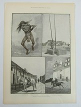 Antique 1888 Print &quot;Sketches of Arizona and South California&quot;  Yuma Medicine Man - £31.46 GBP
