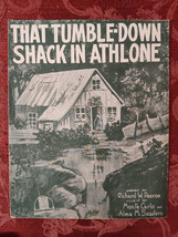 RARE Sheet Music That Tumbledown Shack in Athlone Pascoe Carlo Sanders 1918 - £12.93 GBP