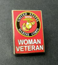 Marines Woman Veteran Usmc Marine Corps Large Pin Badge 3/4 X 1.1 Inches - £4.28 GBP