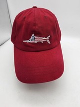 Columbia PFG USA Flag Shark Adult Baseball Hat Cap Polyester Adult One Size - $10.00