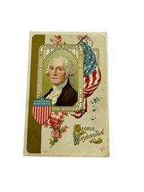 Antique Postcard President George Washington Embossed Patriotic Posted 1912 - £9.41 GBP