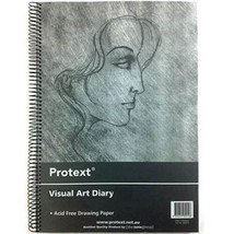 Protext Visual Art Diary 60 Sheets 110gsm (White) - A5 - $29.87