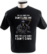97 Sure You Dont Like Me Im 100 Sure I Dont Care Skull Halloween T Shirt - £13.50 GBP+