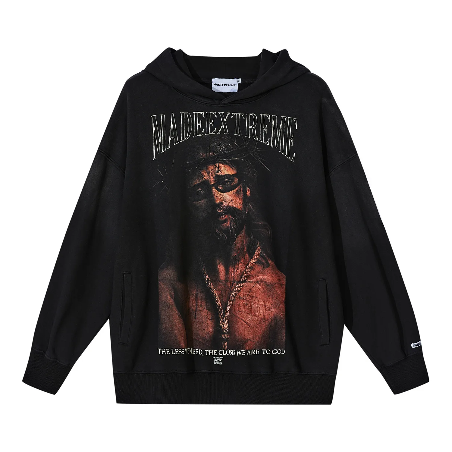 MADE EXTREME Funny spoof printed wash hoodie streetwear sweatshirts  Autumn And  - £261.54 GBP
