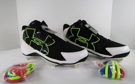 Under Armour Men&#39;s UA Ignite Mid Baseball Cleats Athletic Shoes Sz 8 Footwear - £46.80 GBP