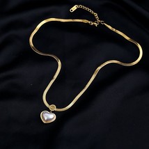 MEYRROYU  Love Heart Necklaces Earrings Women&#39;s 316L Stainless Steel Vintage Fas - £24.44 GBP