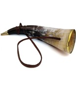 Viking Blowing Ox-Horn Battle Trumpet Whistle Medieval Bull Buffalo Soun... - £45.77 GBP