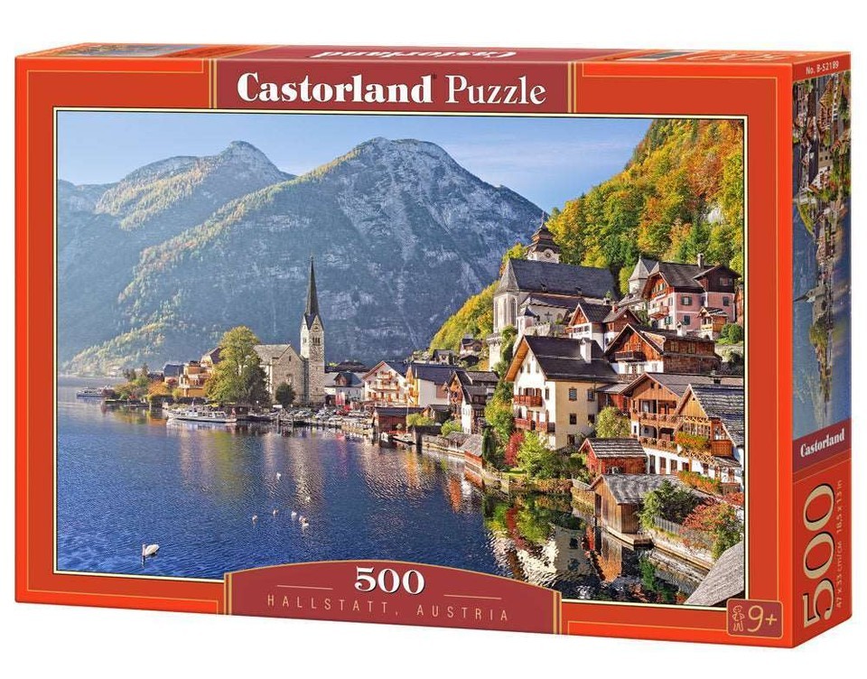 500 piece Jigsaw Puzzle, Hallstatt, Austria, Idyllic Landscape, Tyrolean... - $33.74